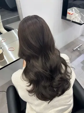 ロング カラー 巻ける縮毛矯正 Sachi🐰のヘアスタイル