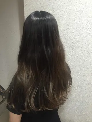 ロング カラー パーマ ヘアアレンジ メンズ キッズ ネイル マツエク・マツパ 新宿/髪質改善/ 美髪矯正✨浅江通友のヘアスタイル