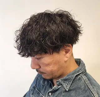 ショート パーマ メンズ 【イケメン風パーマ】 SHOFYのヘアスタイル