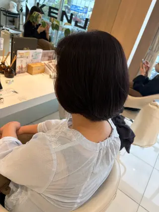 ミディアム カラー 縮毛矯正&髪質改善 西野のヘアスタイル
