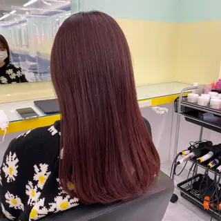 セミロング カラー ヘアアレンジ mai🍑暖色カラー /レイヤー💖のヘアスタイル