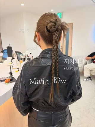 セミロング ヘアアレンジ ヘアセット/レイヤー 赤み消し/はるかのヘアスタイル