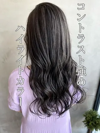 ロング カラー ヘアアレンジ ネイル マツエク・マツパ 夜23時まで予約🉑 reverieあきらのヘアスタイル