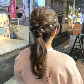 ロング ヘアアレンジ 早朝セット☀️ レイヤー/Momoのヘアスタイル