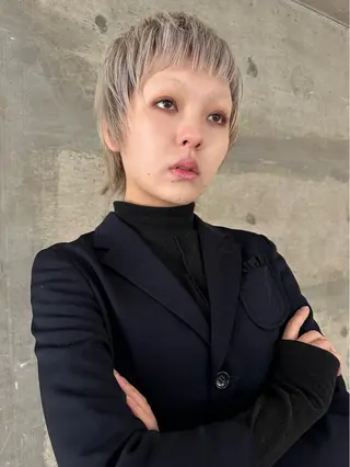 ショート カラー パーマ ヘアアレンジ キッズ 🎀オイダイラ モモカ🎀のヘアスタイル