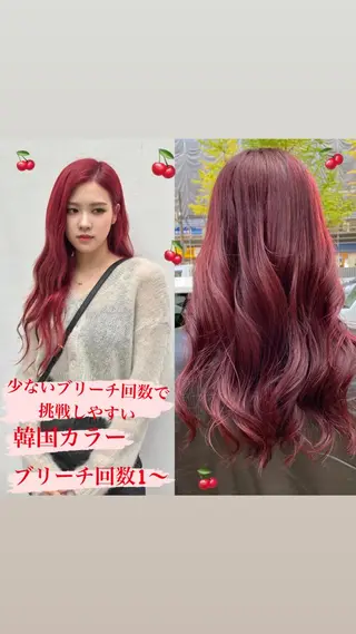 ロング カラー 色落ちまで可愛い🧚 心斎橋hikaruのヘアスタイル