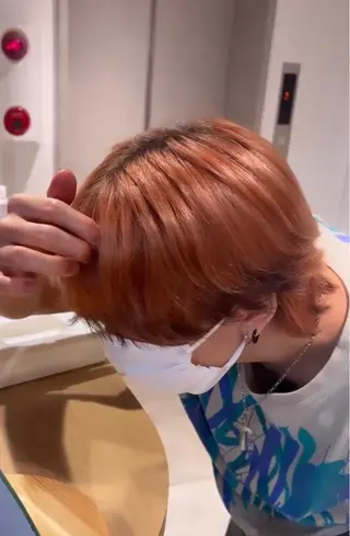 ロング カラー メンズ リコ 渋谷 ハッシュカットのヘアスタイル
