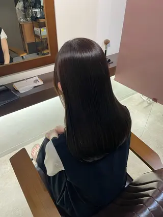 セミロング 結衣 髪質改善モデル募集中のヘアスタイル