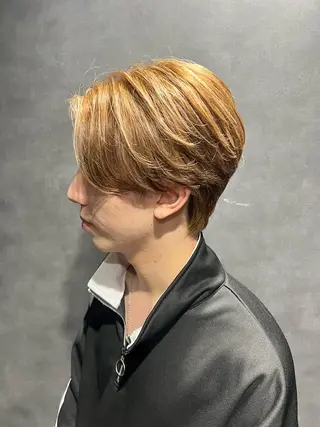 ショート カラー パーマ ヘアアレンジ メンズ 仕上がり満足度No. 1🔥BLUCK🔥のヘアスタイル