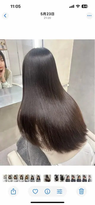 ロング 土田 功悠のヘアスタイル