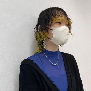 カラー パーマ 川端 萌那のヘアスタイル