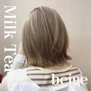 ミディアム カラー 新宿/レイヤーカット 韓国ヘア/海外ヘアのヘアスタイル