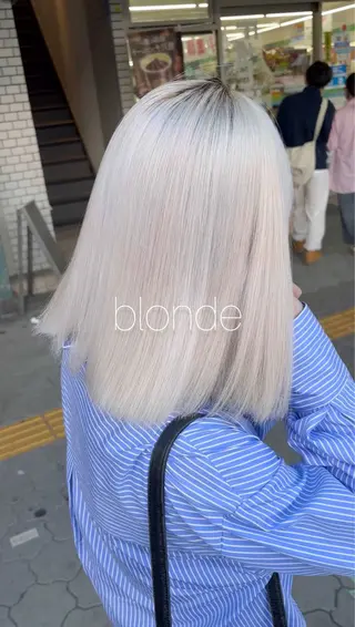 セミロング カラー ヘアアレンジ ブリーチ特化 / share 元太のヘアスタイル