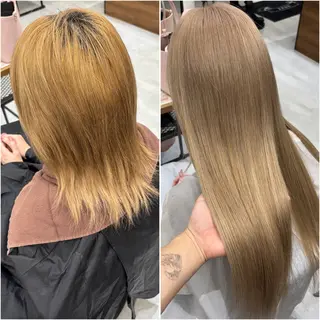ロング KEISUKE🐶 カラー✨エクステのヘアスタイル