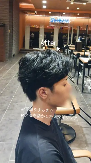 メンズ 羽田野 紗可のヘアスタイル