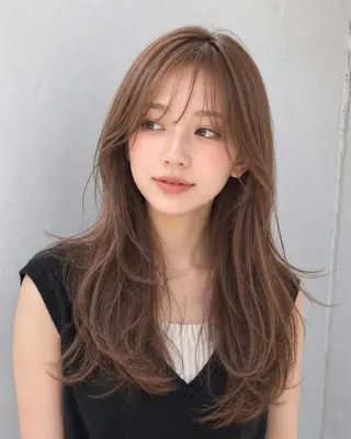 ロング カラーモデル募集☆ 山村梨香のヘアスタイル