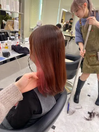 カラー ♥️韓国風透明感 暖色misa♥️のヘアスタイル