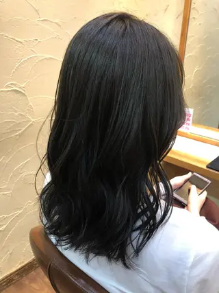 セミロング カラー ✨🌿大人可愛い愛さ れhair🌿✨松本のヘアスタイル