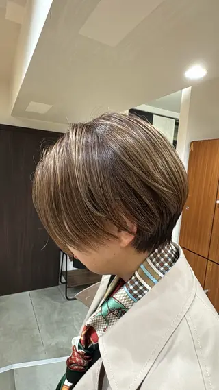 ショート カラー お悩み改善 美容師✂鷲田竜也のヘアスタイル