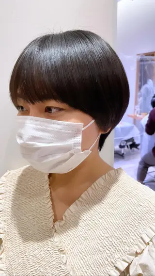 ショート ARMONY秋山輝也 コテ巻き風パーマ特化のヘアスタイル