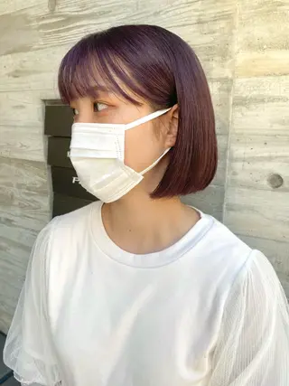 ミディアム Okamura Chisatoのヘアスタイル