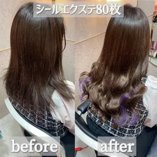 ロング カラー 新宿/韓国ヘア 中明度カラー/かやのヘアスタイル