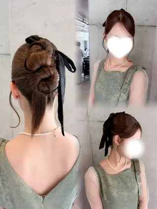ヘアアレンジ はやしほのか| ヘアセット×カラーのヘアスタイル