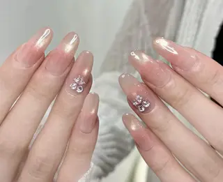 ネイル By moonネイル 🌷ワンホン/韓国風のネイルデザイン