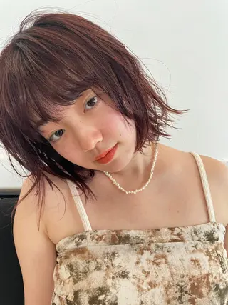 ショート カラー レイヤーカット🎀 NANAHAのヘアスタイル