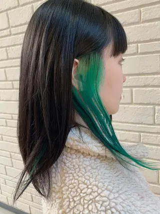 ミディアム おせ ちさとのヘアスタイル
