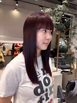 ロング カラー 艶カラー🪽/ 市來心優のヘアスタイル