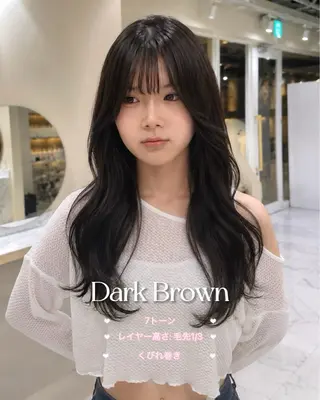 ロング カラー 大人韓国レイヤ ー特化|角岡泉希🩶のヘアスタイル