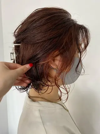 ショート カラー パーマ ヘアアレンジ ひなの .のその他イメージ