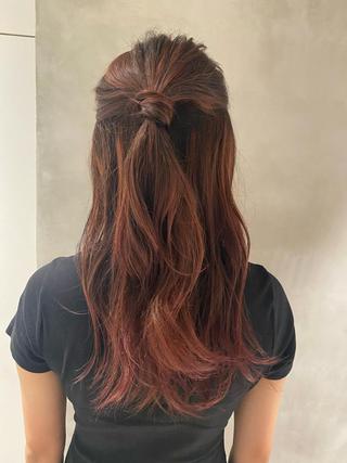 カラー ヘアアレンジ 朝倉 南のヘアスタイル