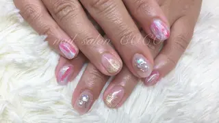 ミディアム カラー パーマ ヘアアレンジ キッズ ネイル マツエク・マツパ nail Berunaのネイルデザイン