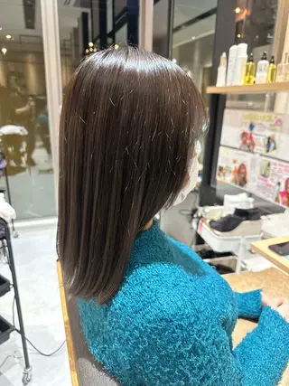 ミディアム カラー 🫧のばた /川越/透明感🫧のヘアスタイル