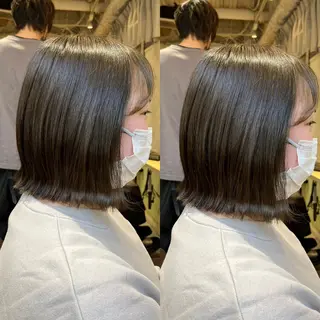 ミディアム 今話題の艶髪矯正 美艶カラー/FUKAのヘアスタイル