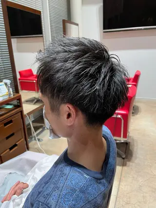 ショート メンズ レオン澄川 齊藤のヘアスタイル