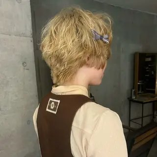 ショート パーマ ユメナ ̖́-のヘアスタイル