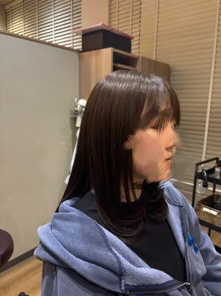 セミロング 🍀🍒ྀyuuka /似合わせカラー🍀のヘアスタイル