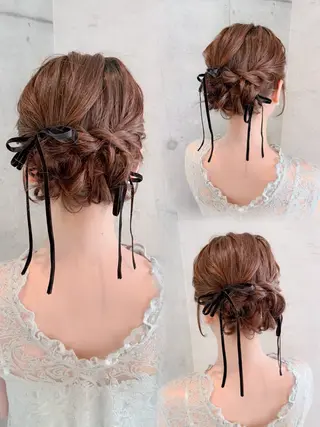 ヘアアレンジ はやしほのか| ヘアセット×カラーのヘアスタイル