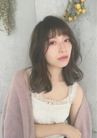 セミロング 🍊新宿南口🍊 ERINAのヘアスタイル