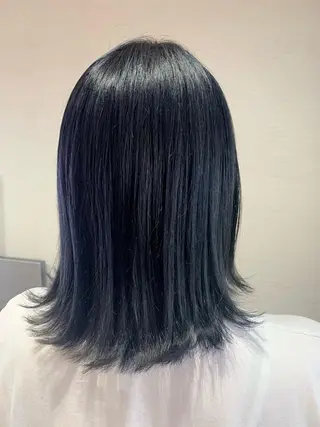 ミディアム カラー 蓮見友里 PiSTA／portのヘアスタイル