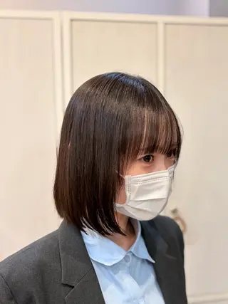 ショート レイヤー/透けカラー ✨KANAのヘアスタイル