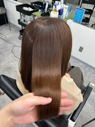 セミロング 髪質改善メニュー 長井 美佐子のヘアスタイル