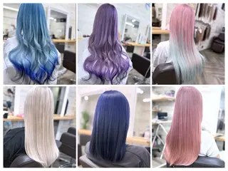 セミロング カラー 北沢 隆のヘアスタイル