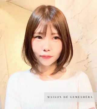 ミディアム 🗝髪質改善×カット 🪄Ji_yeongのヘアスタイル