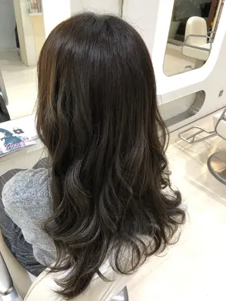 セミロング カラー 京都河原町/艶髪/ 西田晴香のヘアスタイル