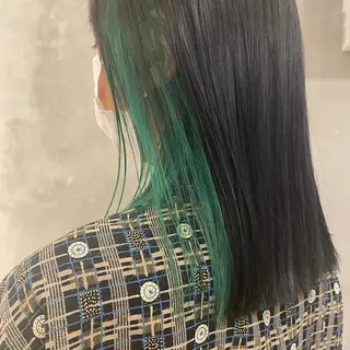 セミロング 新宿/顔周りカット +レイヤー＝しずく♩のヘアスタイル