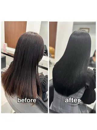 ロング パーマ 表参道美容師 ぶんじのヘアスタイル